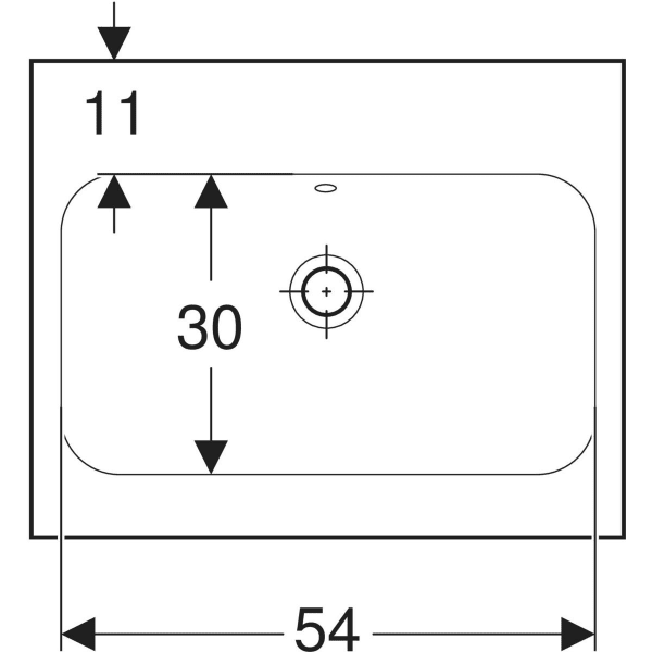 GEBERIT iCon Light Waschtisch #501.834.00.3 - weiß