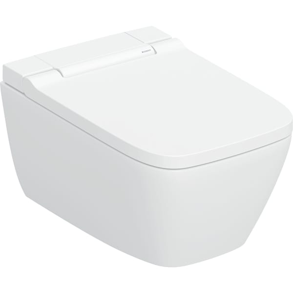 GEBERIT AquaClean Sela Square WC-Komplettanlage Wand-WC #146.250.01.1 - WC-Keramik: weiß / KeraTect Designabdeckung: weiß