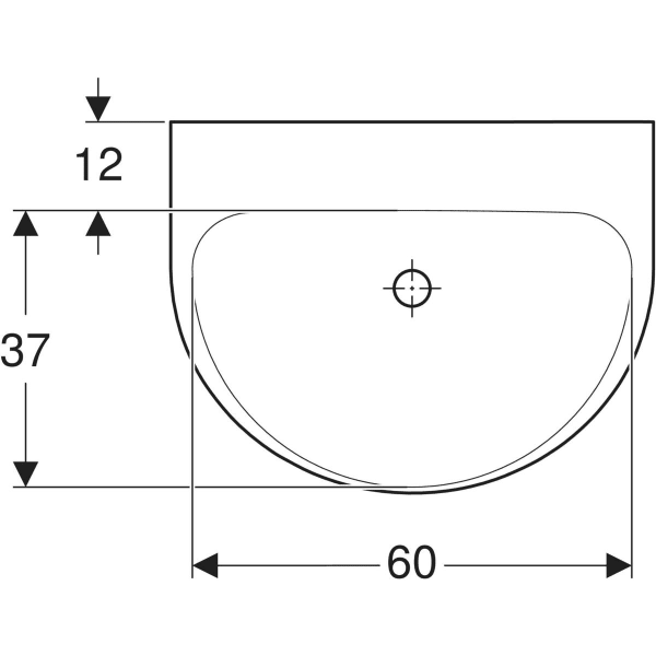 GEBERIT Renova Waschtisch #500.664.01.8 - weiß / KeraTect