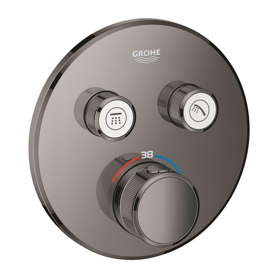 GROHE Grohtherm SmartControl Unterputz-Thermostat mit 2 Absperrventilen #29119A00 - hard graphite