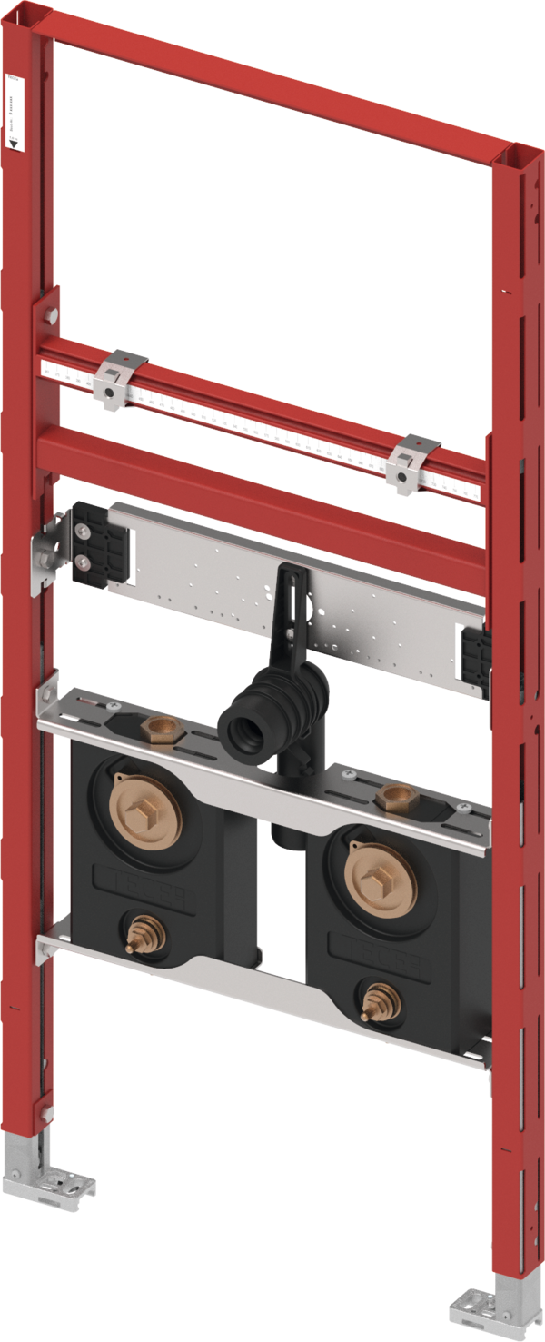 TECE TECEprofil Waschtischmodul inklusive zwei Montageblöcke zur Aufnahme von Wasserzähler-Messkapseln, Bauhöhe 1120 mm #9310017