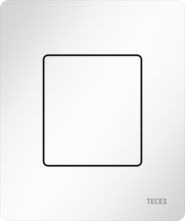 TECE TECEsolid Urinal-Betätigungsplatte inklusive Kartusche, Weiß glänzend #9242432