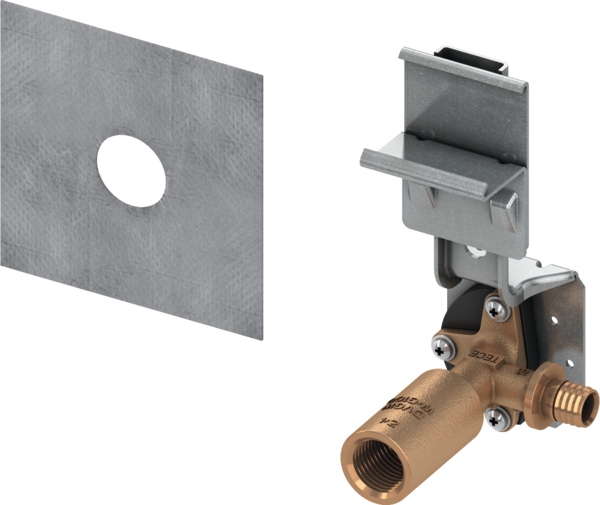 TECE TECEprofil Armaturenanschluss mit Wandscheibe TECEflex 16 x 1/2", Siliziumbronze #9020051