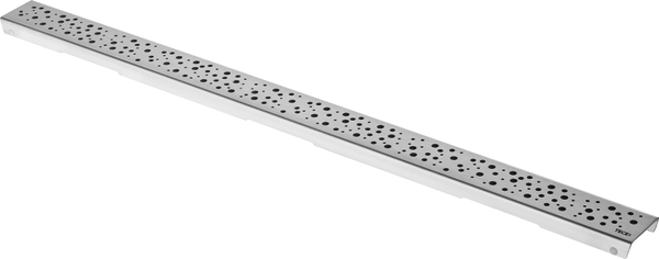 TECE TECEdrainline Designrost "drops" aus Edelstahl für Duschrinne, gebürstet, 1200 mm #601231