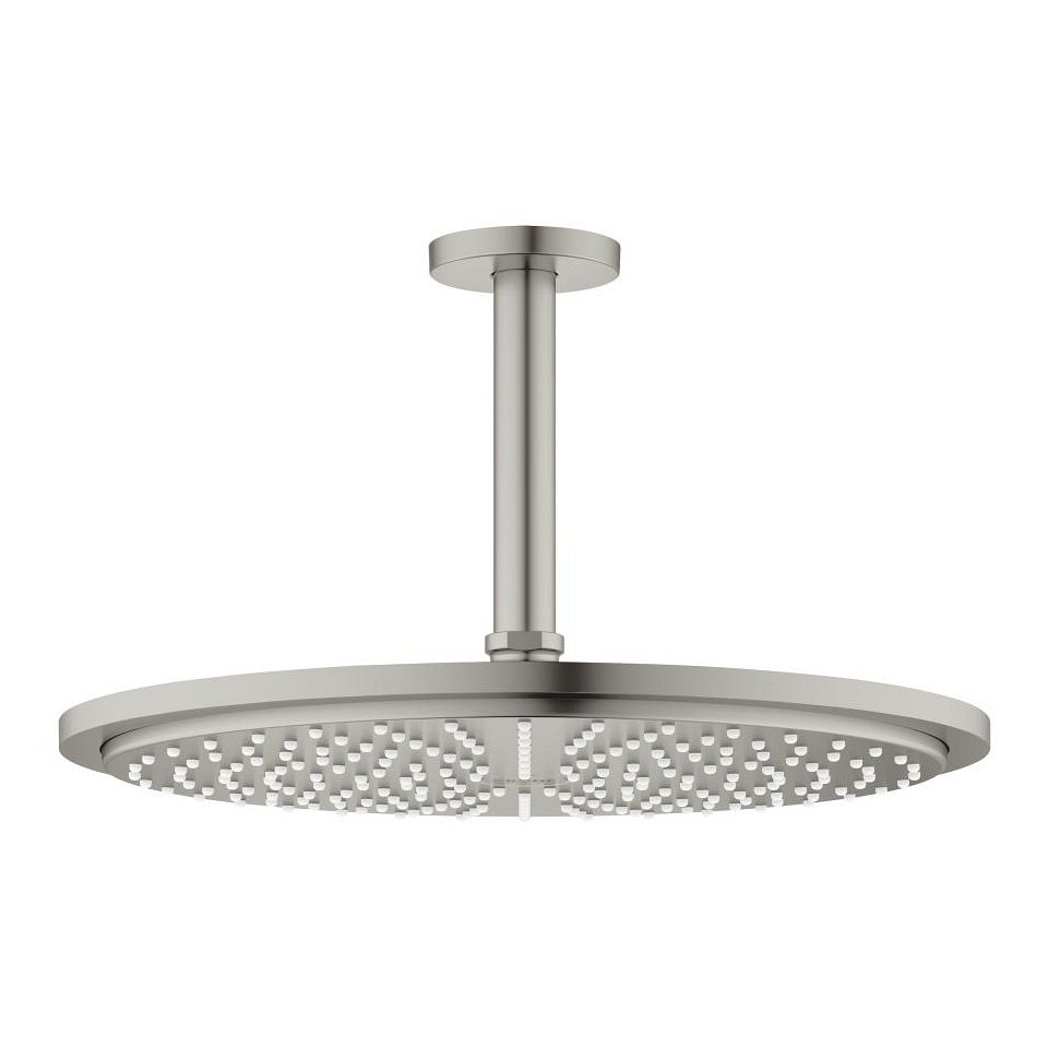 GROHE Rainshower Cosmopolitan 310 Kopfbrause-Set Deckenauslass 142 mm, 1 Stahlart #100739MS00 - satin steel
