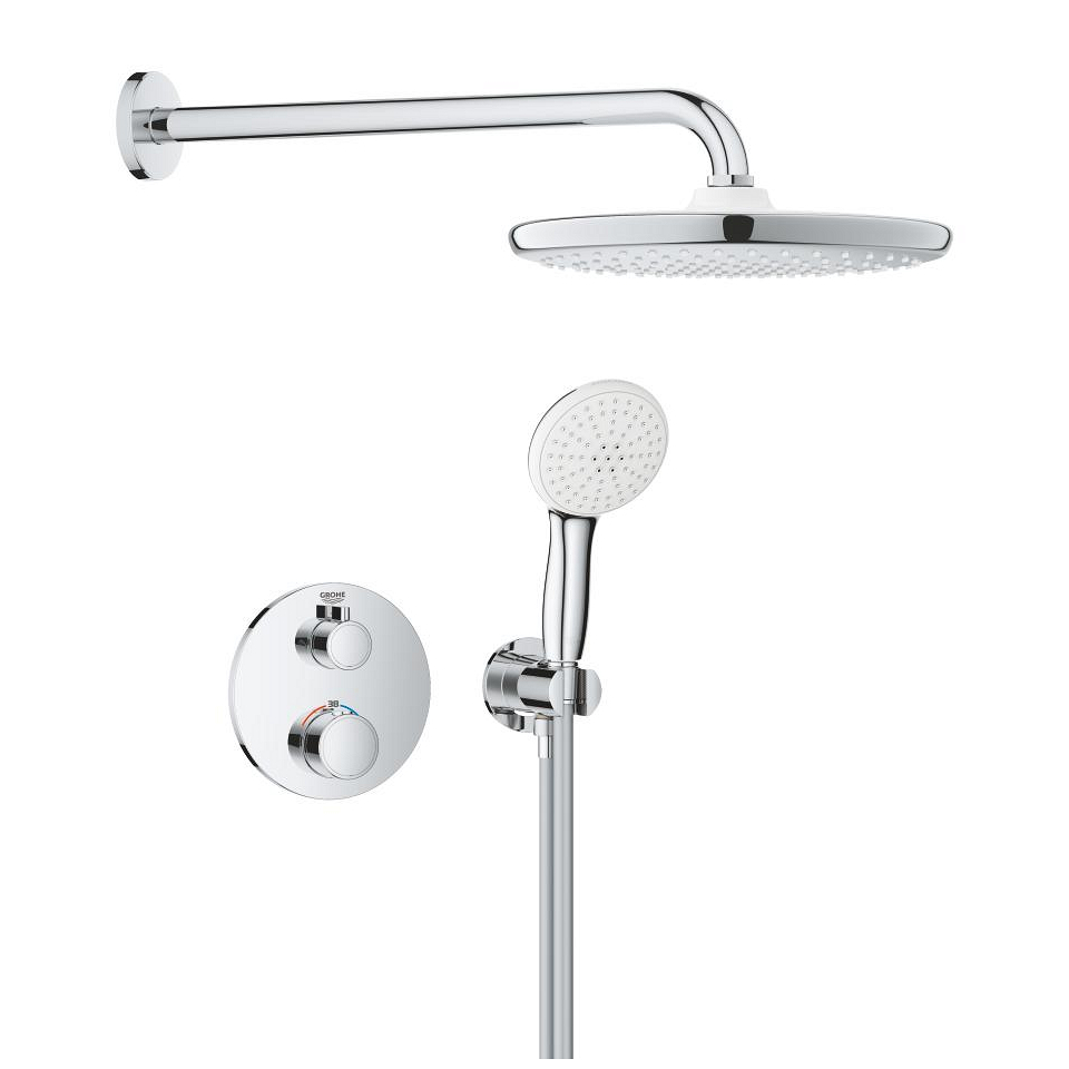 GROHE Grohtherm Duschsystem Unterputz mit Tempesta 250 #1039960000 - chrom