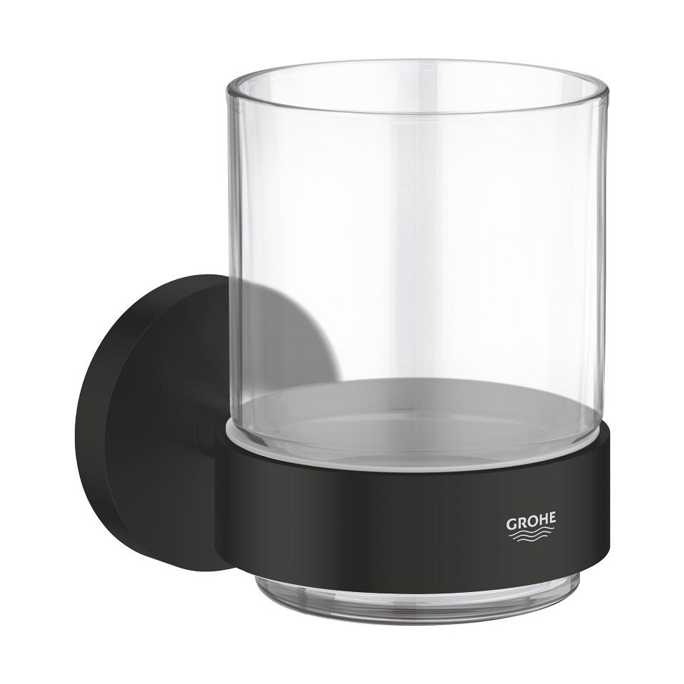 GROHE Essentials Glas mit Halter #1022562430 - matt black
