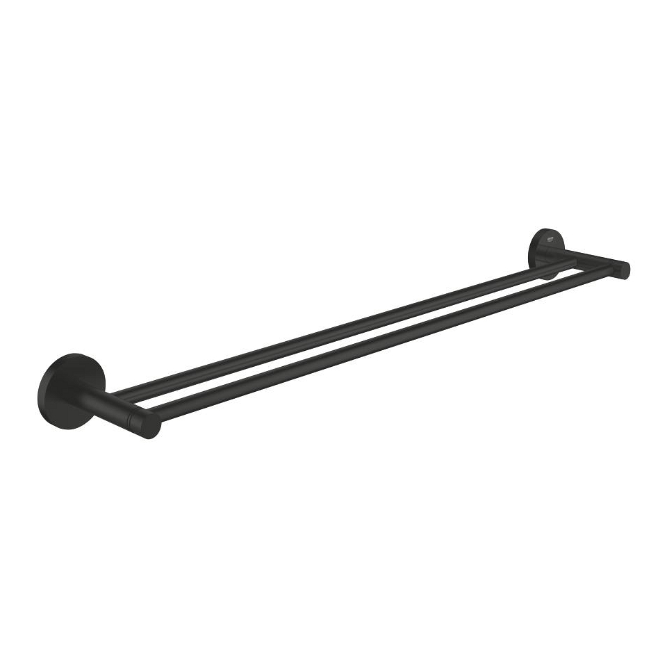 GROHE Essentials Doppel-Badetuchhalter #1024732430 - matt black