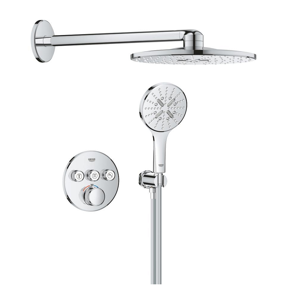 GROHE Grohtherm SmartControl Duschsystem Unterputz mit Rainshower SmartActive 310 #1039970000 - chrom