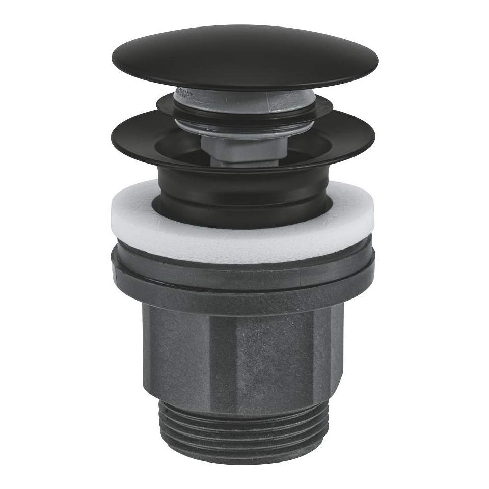 GROHE Ablaufgarnitur mit Druckstopfen #1024642430 - matt black
