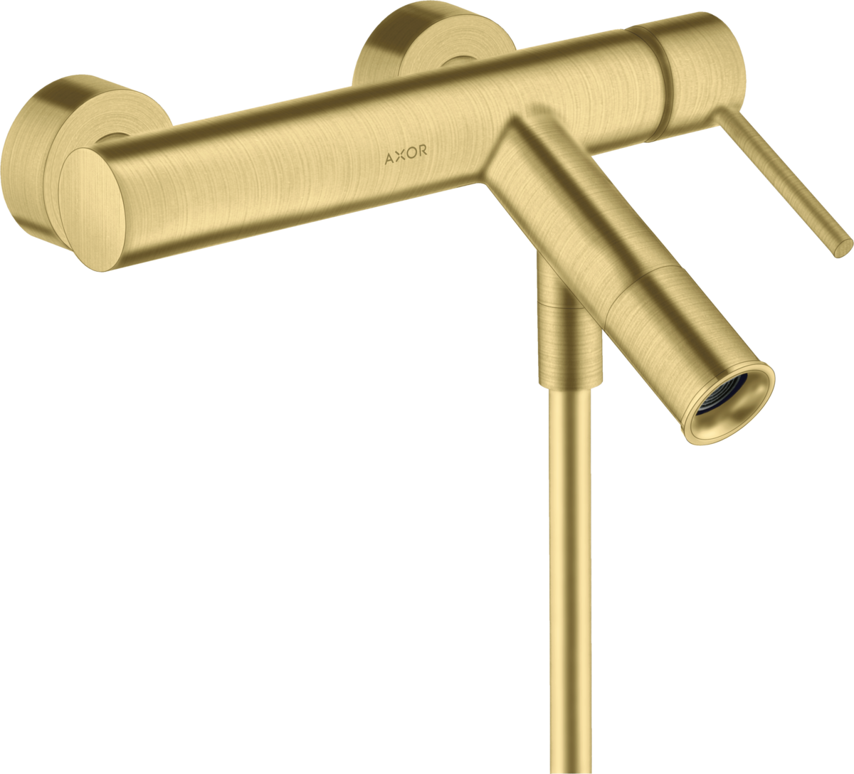 HANSGROHE AXOR Starck Einhebel-Wannenmischer Aufputz mit Pingriff #10411950 - Brushed Brass