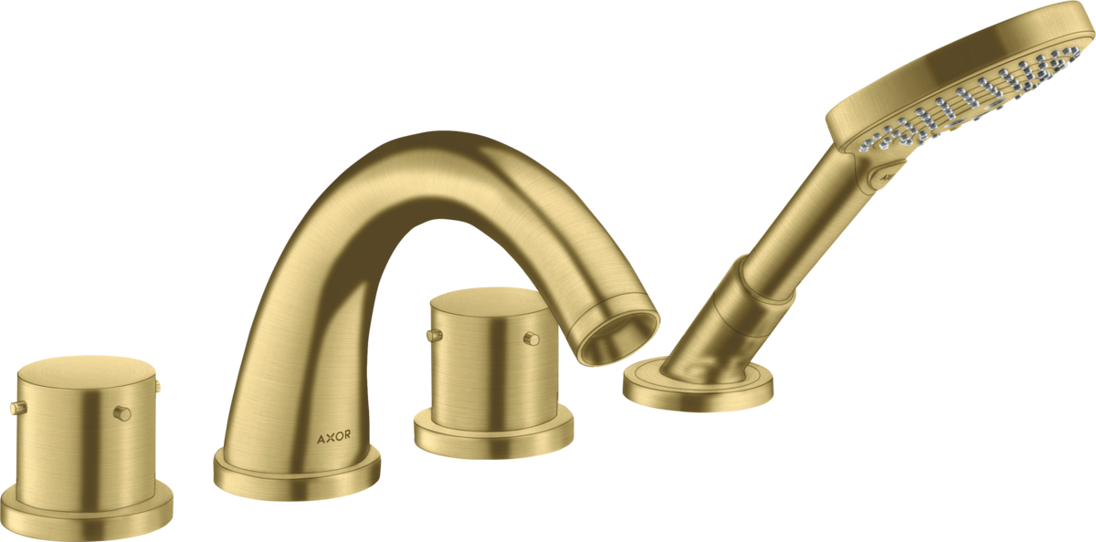 HANSGROHE AXOR Starck 4-Loch Fliesenrandarmatur mit Zerogriffen #10451950