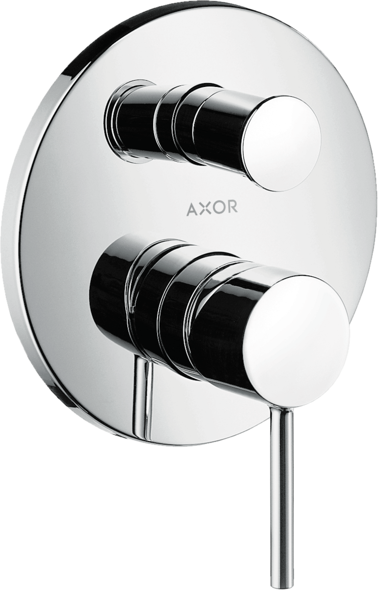 HANSGROHE AXOR Starck Einhebel-Wannenmischer Unterputz mit Pingriff und integrierter Sicherungskombination nach EN1717 #10418000 - Chrom