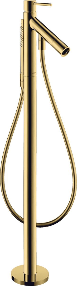 HANSGROHE AXOR Starck Einhebel-Wannenmischer bodenstehend mit Pingriff #10456990 - Polished Gold Optic