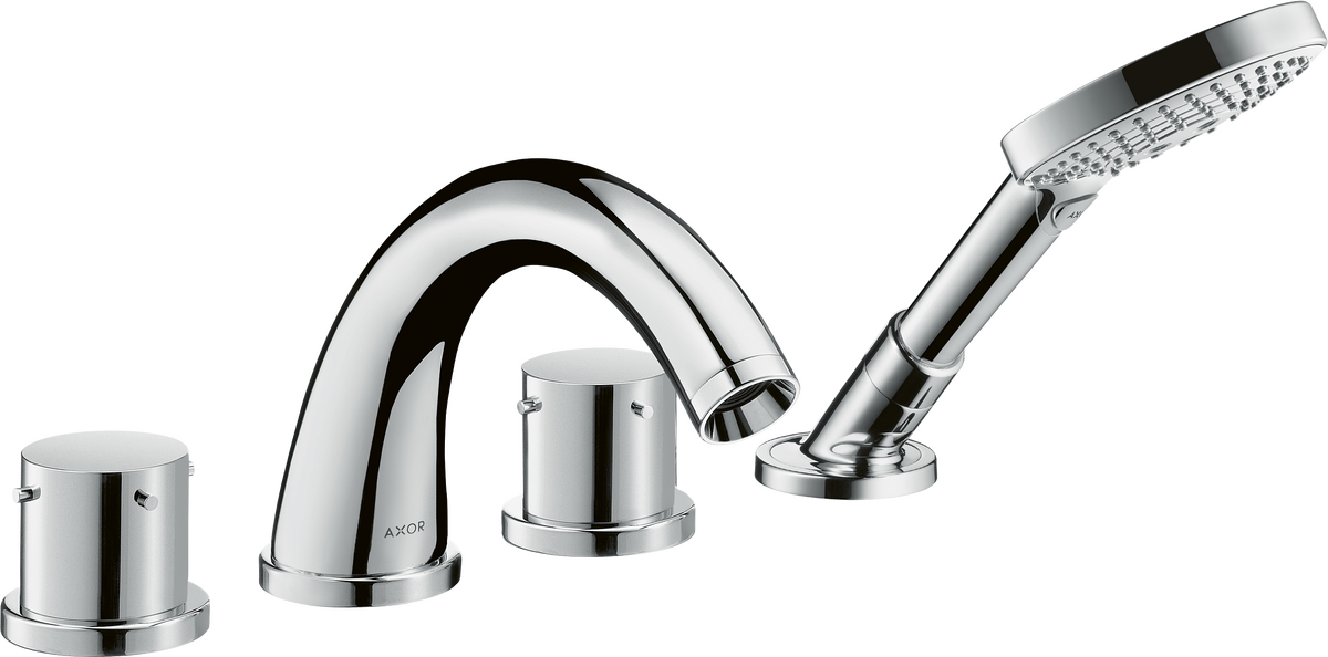 HANSGROHE AXOR Starck 4-Loch Fliesenrandarmatur mit Zerogriffen #10451000