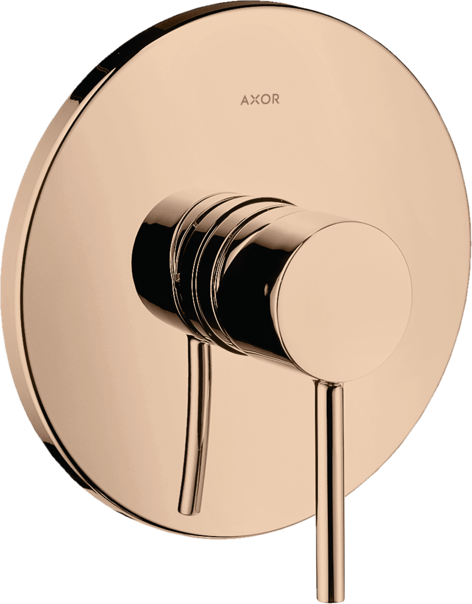 HANSGROHE AXOR Starck Einhebel-Brausemischer Unterputz mit Pingriff #10616300 - Polished Red Gold