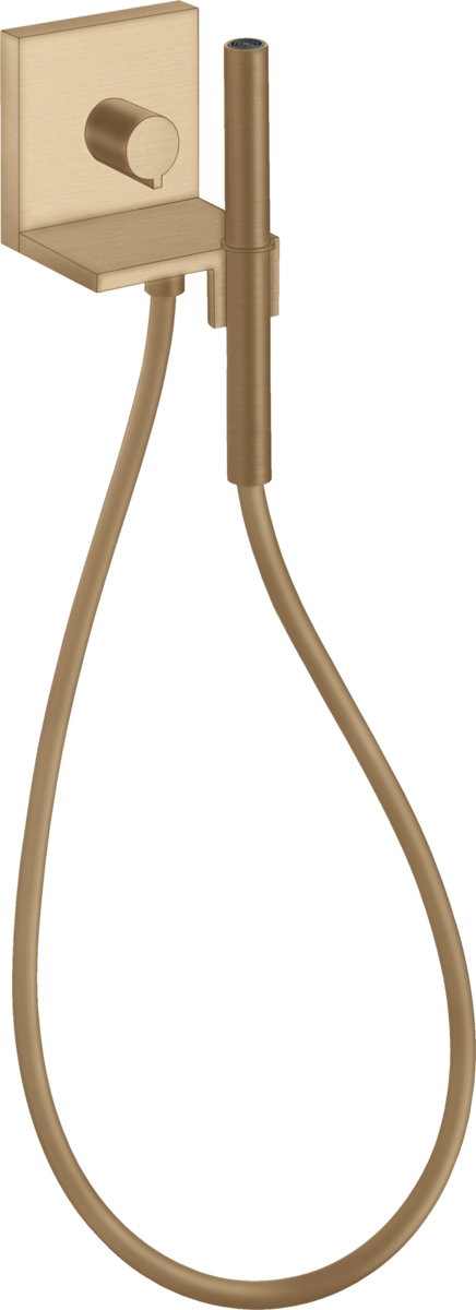 HANSGROHE AXOR ShowerSolutions Handbrausemodul 120/120 Unterputz eckig #10651140 - Brushed Bronze