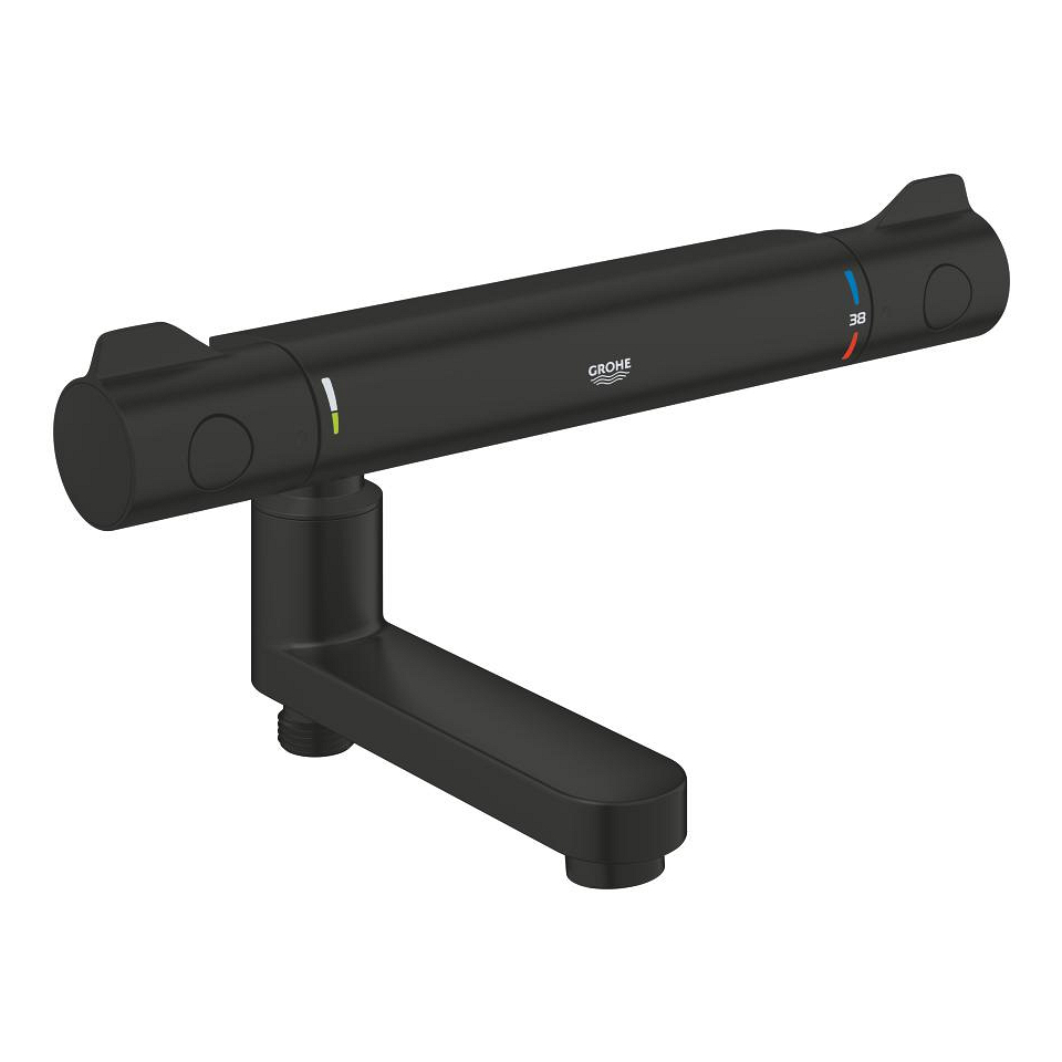 GROHE Schwenkauslauf mit integrierter Umstellung #134502430 - matt black