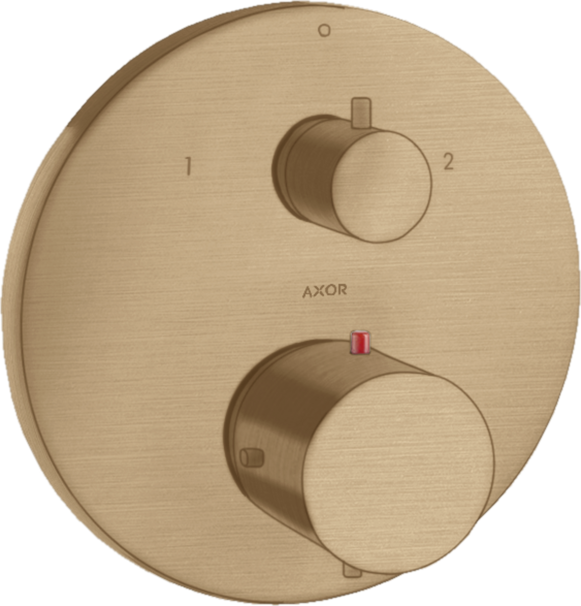 HANSGROHE AXOR Starck Thermostat Unterputz mit Ab- und Umstellventil #10720140 - Brushed Bronze