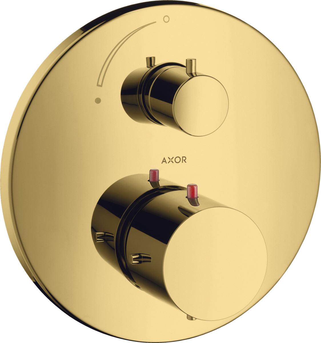 HANSGROHE AXOR Starck Thermostat Unterputz mit Absperrventil #10700990 - Polished Gold Optic
