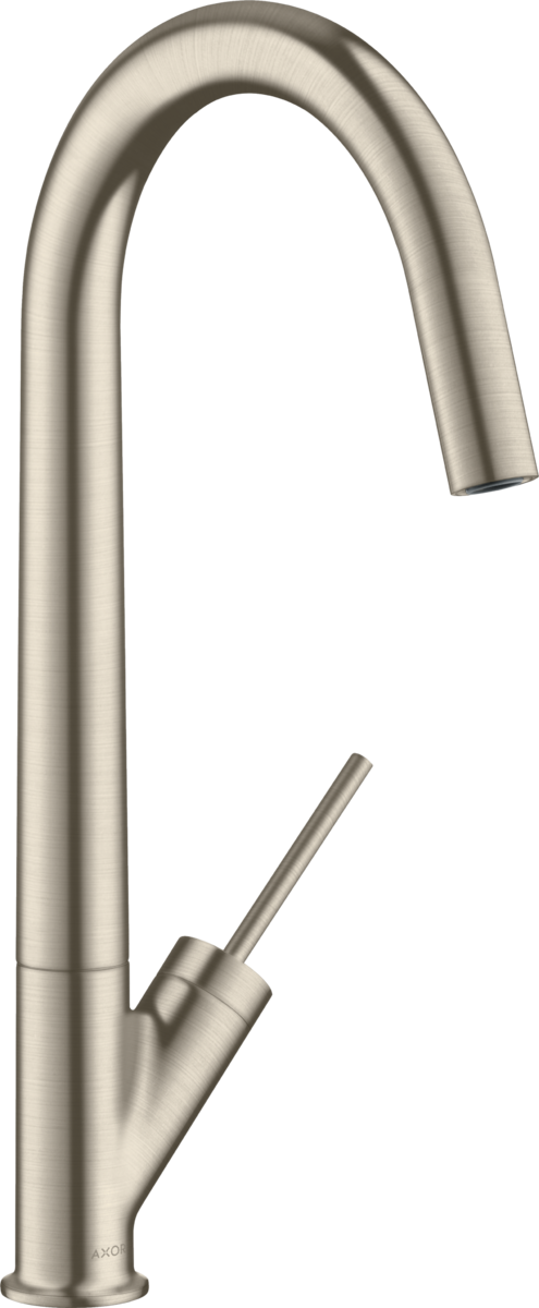 HANSGROHE AXOR Starck Einhebel-Küchenmischer 300 mit Schwenkauslauf #10822820 - Brushed Nickel