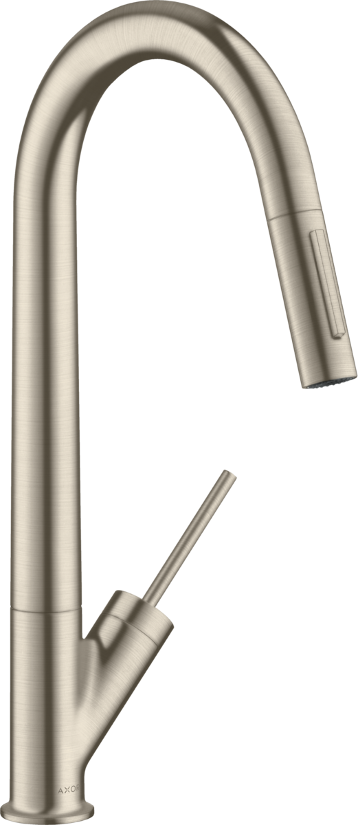 HANSGROHE AXOR Starck Einhebel-Küchenmischer 270 mit Ausziehbrause #10821820 - Brushed Nickel