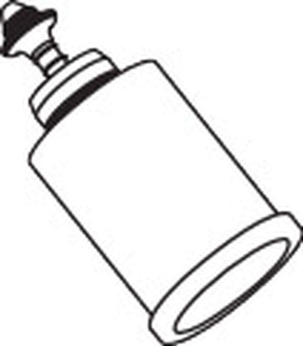 HANSGROHE AXOR Starck Verlängerung für Umsteller 20 mm #10983340 - Brushed Black Chrome