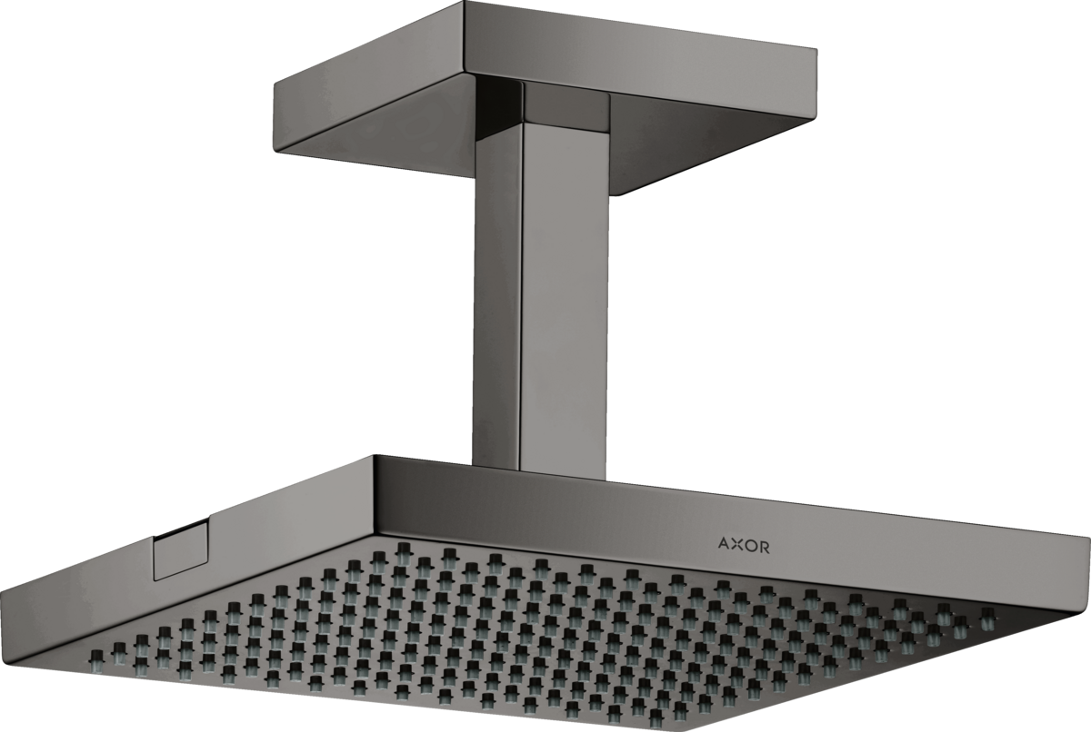 HANSGROHE AXOR ShowerSolutions Kopfbrause 240/240 1jet mit Deckenanschluss #10929330 - Polished Black Chrome