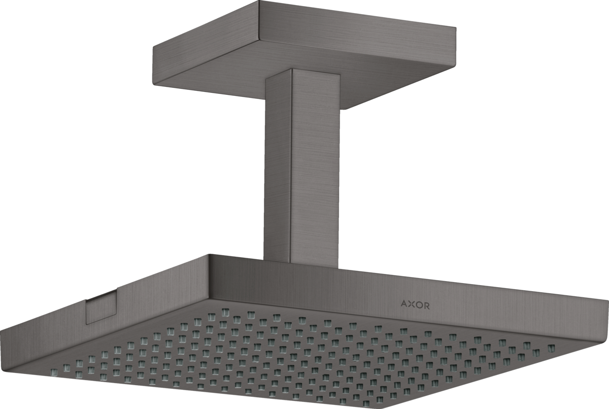 HANSGROHE AXOR ShowerSolutions Kopfbrause 240/240 1jet mit Deckenanschluss #10929340 - Brushed Black Chrome
