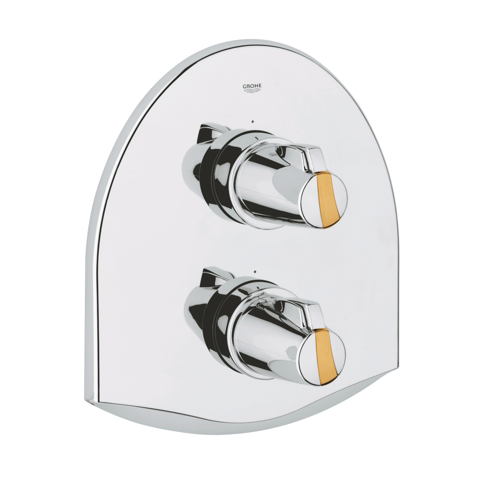 GROHE Chiara Thermostat-Brausebatterie #19159IG0 - chrom/gold