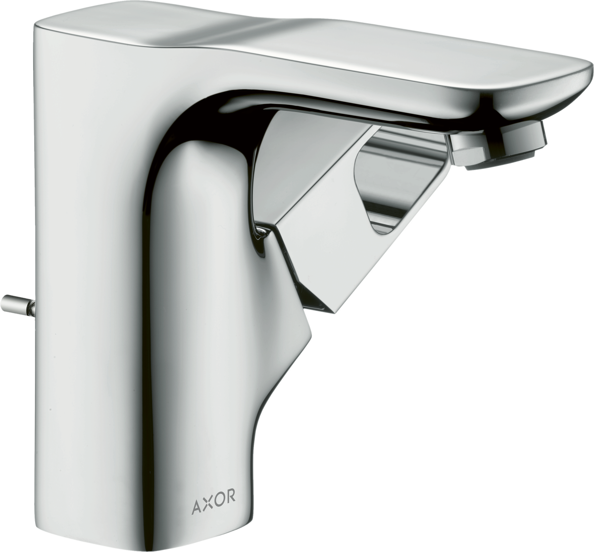 HANSGROHE AXOR Urquiola Einhebel-Waschtischmischer 110 für Handwaschbecken mit Zugstangen-Ablaufgarnitur #11025000 - Chrom