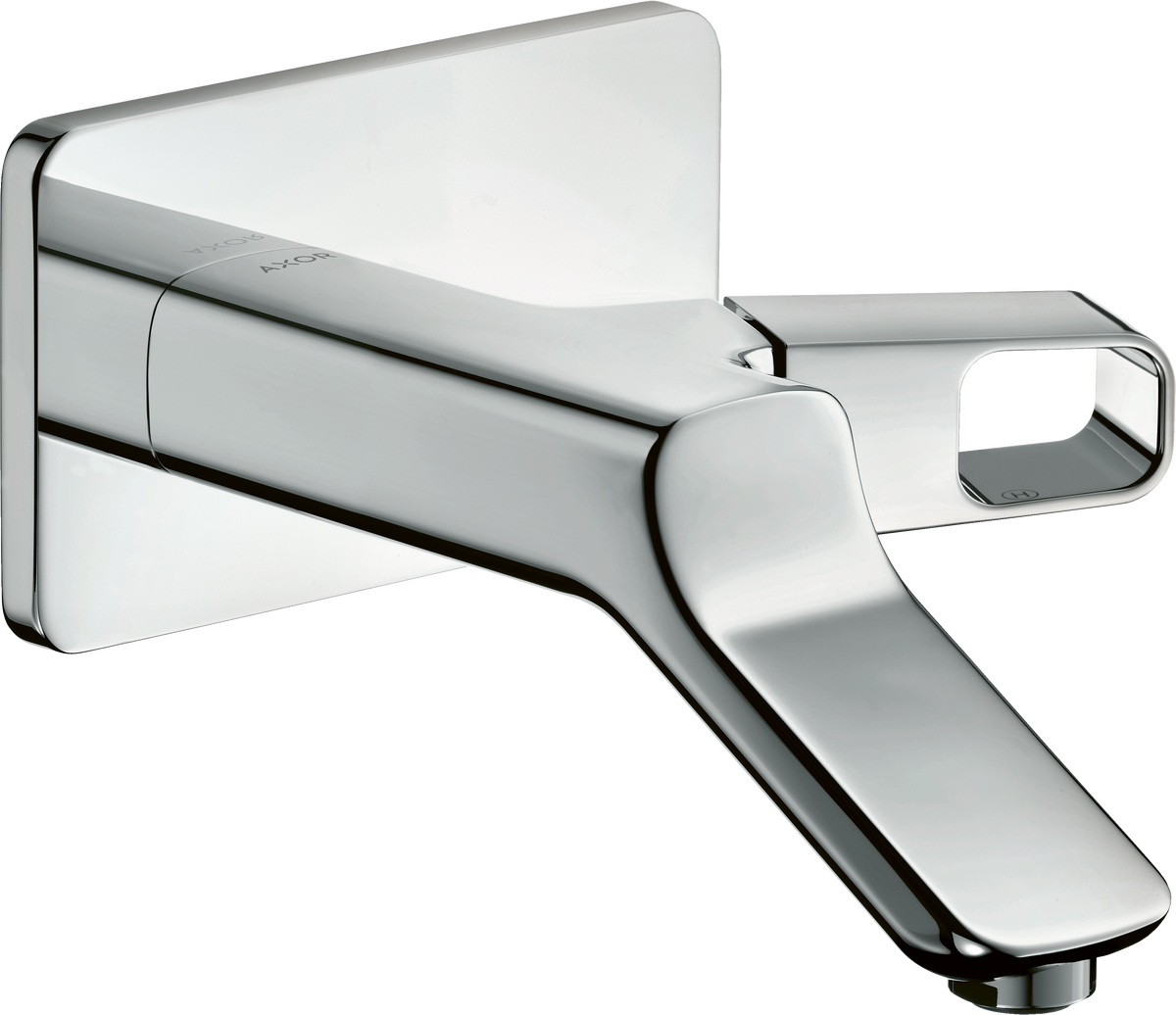 HANSGROHE AXOR Urquiola Einhebel-Waschtischmischer Unterputz für Wandmontage mit Auslauf 200 mm #11026140 - Brushed Bronze