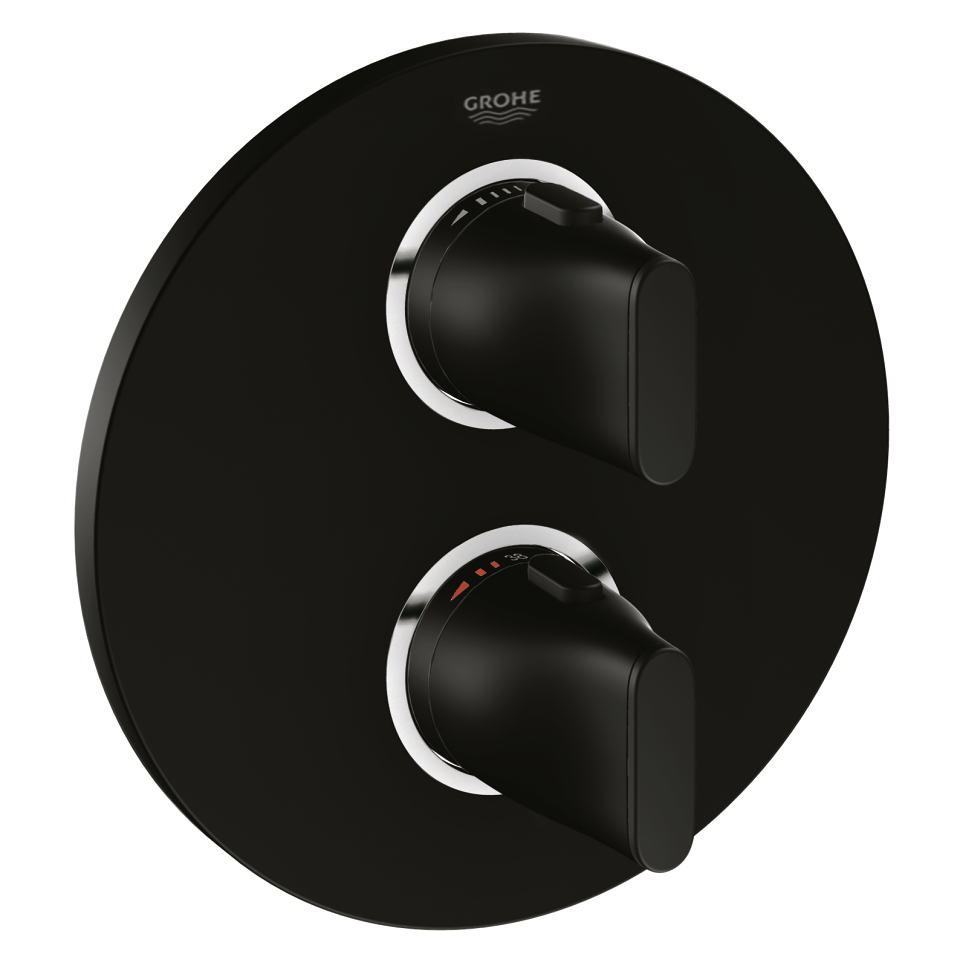 GROHE Veris Thermostat-Brausebatterie #19443KS0 - velvet black