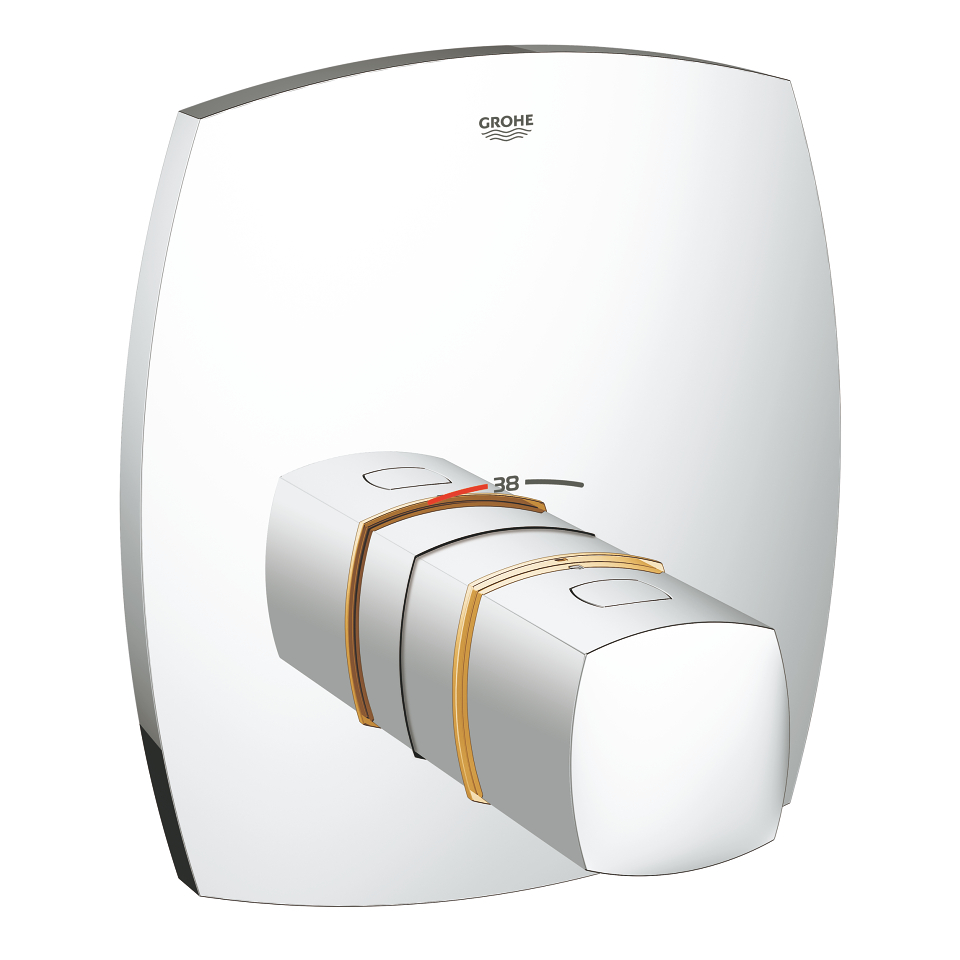 GROHE Grandera Thermostat-Zentralbatterie #19941IG0 - chrom/gold
