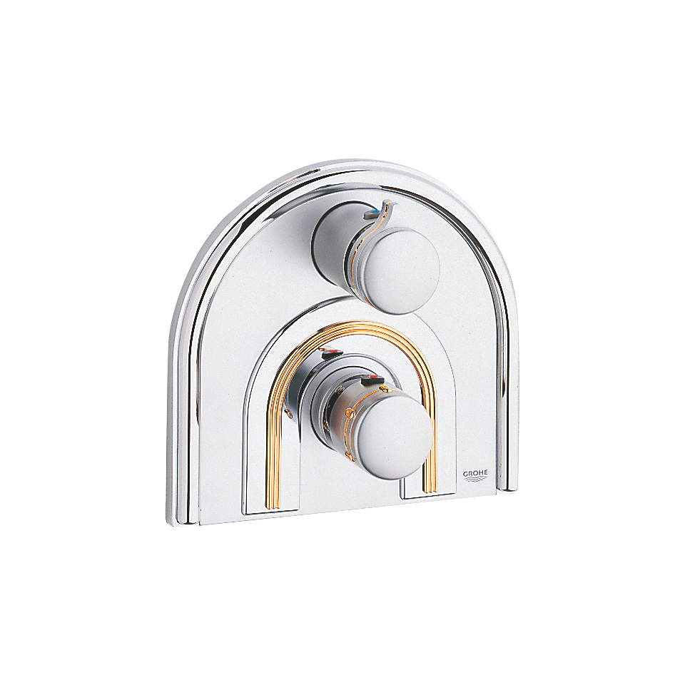 GROHE Chiara Thermostat-Wannenbatterie #19613IG0 - chrom/gold