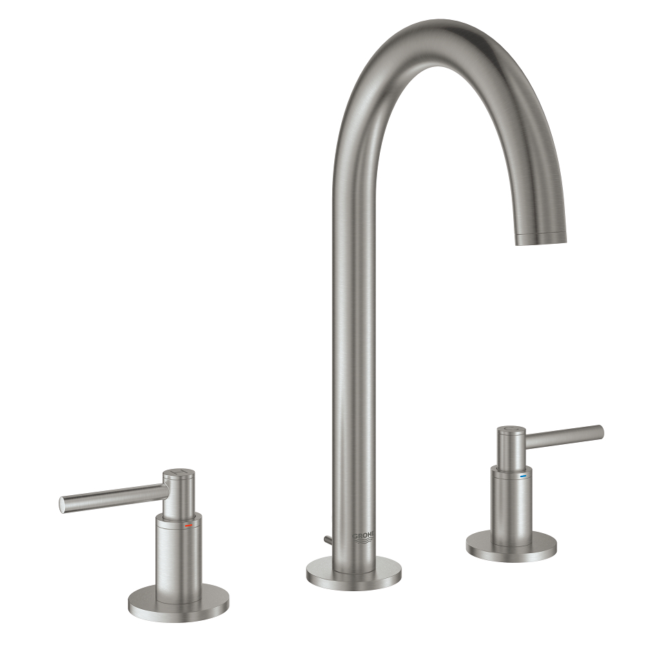 GROHE Atrio 3-Loch-Waschtischbatterie, 1/2″ #20009DC3 - supersteel