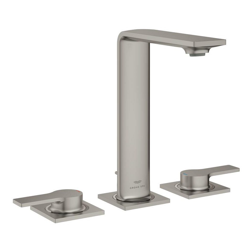 GROHE Allure 3-Loch-Waschtischbatterie, 1/2″ #20188MS1 - satin steel