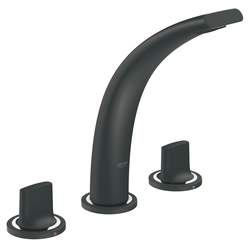 GROHE Veris 3-Loch-Waschtischbatterie #20149KS0 - velvet black