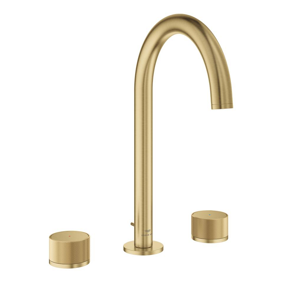 GROHE Atrio Private Collection 3-Loch Waschtischbatterie, 1/2″ L-Size #20595GN0 - cool sunrise gebürstet