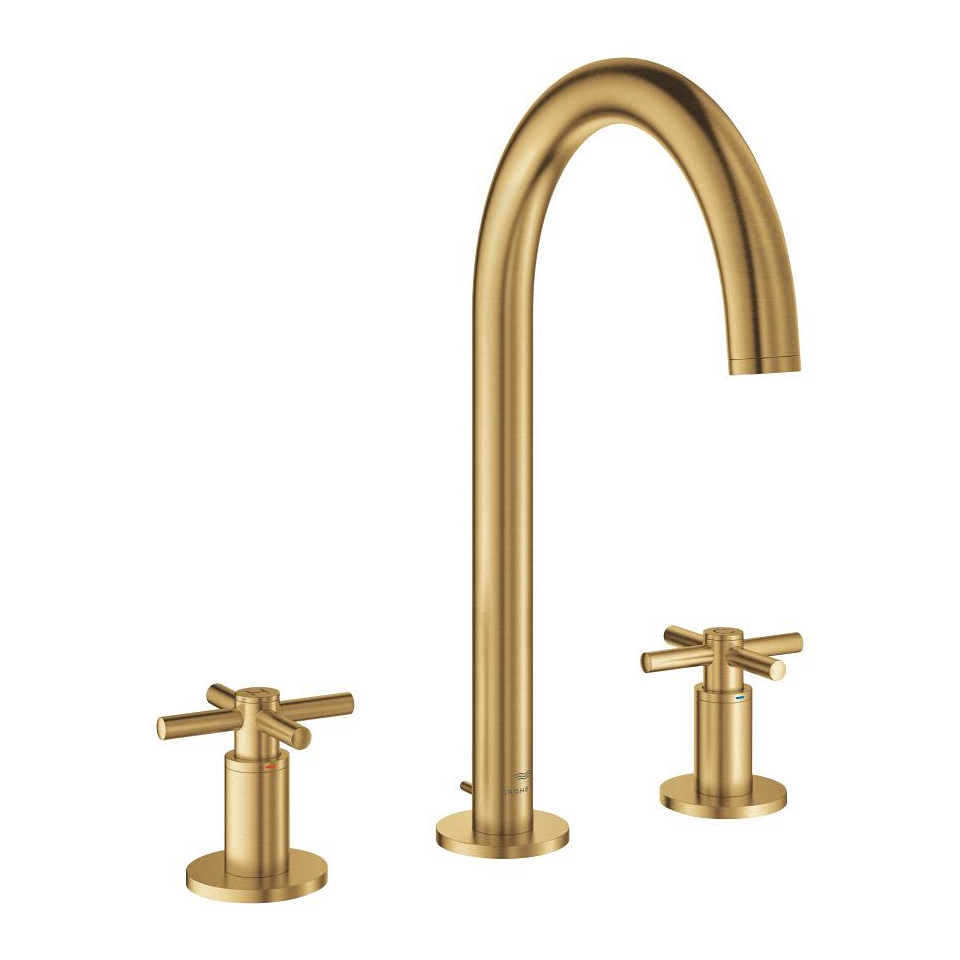 GROHE Atrio 3-Loch Waschtischbatterie, 1/2″ L-Size #20643GN0 - cool sunrise gebürstet