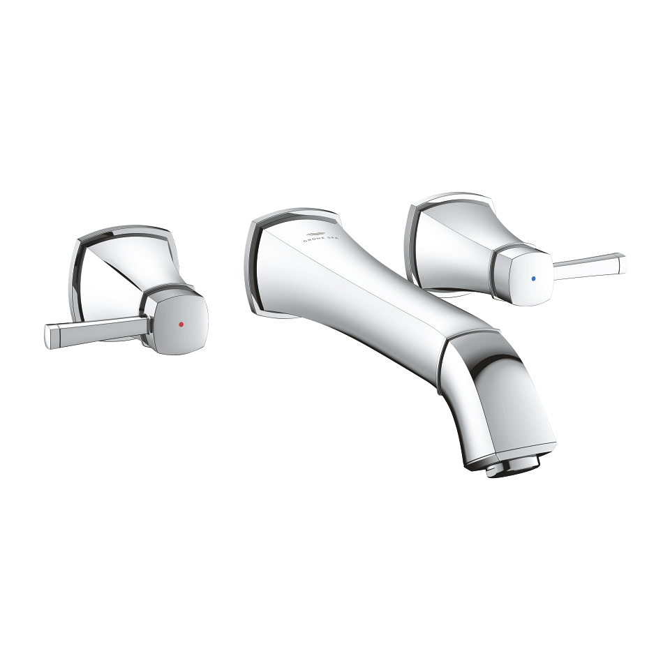 GROHE Grandera 3-Loch Waschtischbatterie, 1/2″ L-Size #20623000 - chrom