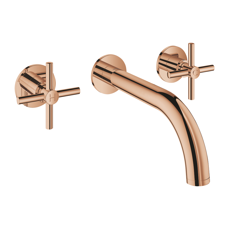 GROHE Atrio 3-Loch-Waschtischbatterie, 1/2″ #20661DA0 - warm sunset