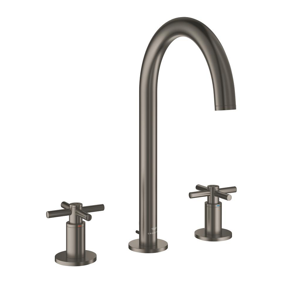 GROHE Atrio 3-Loch Waschtischbatterie, 1/2″ L-Size #20643MG0 - satin graphite