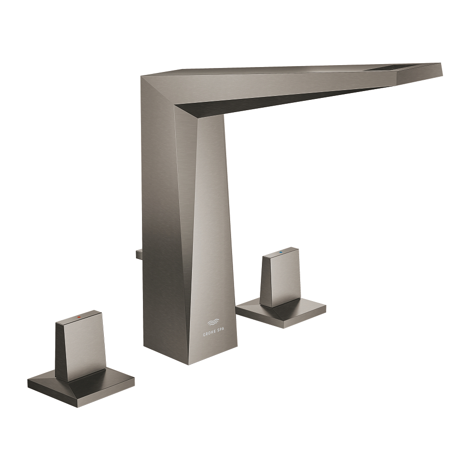 GROHE Allure Brilliant 3-Loch Waschtischbatterie, 1/2″ L-Size #20627AL0 - hard graphite gebürstet