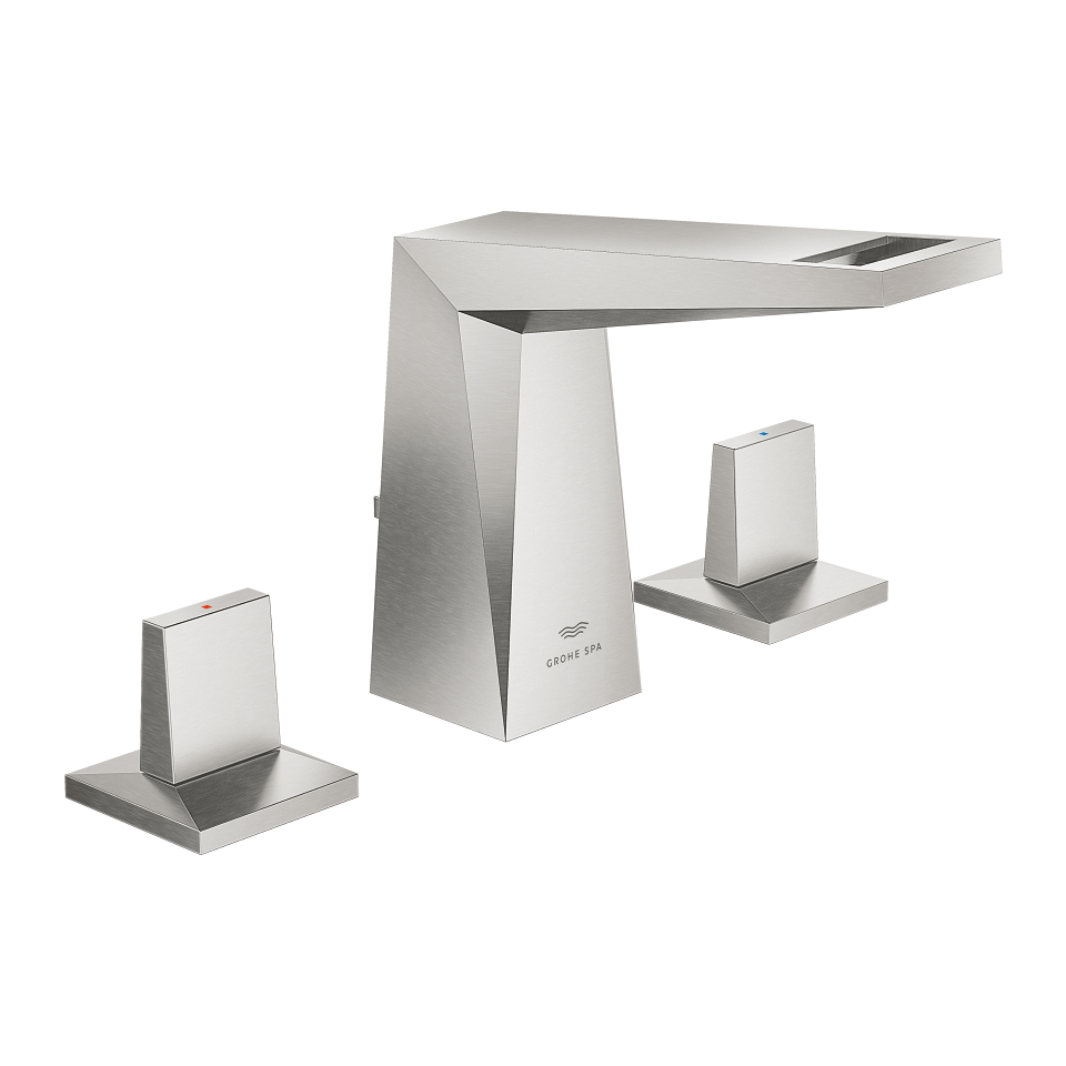 GROHE Allure Brilliant 3-Loch-Waschtischbatterie, 1/2″ #20626DC0 - supersteel