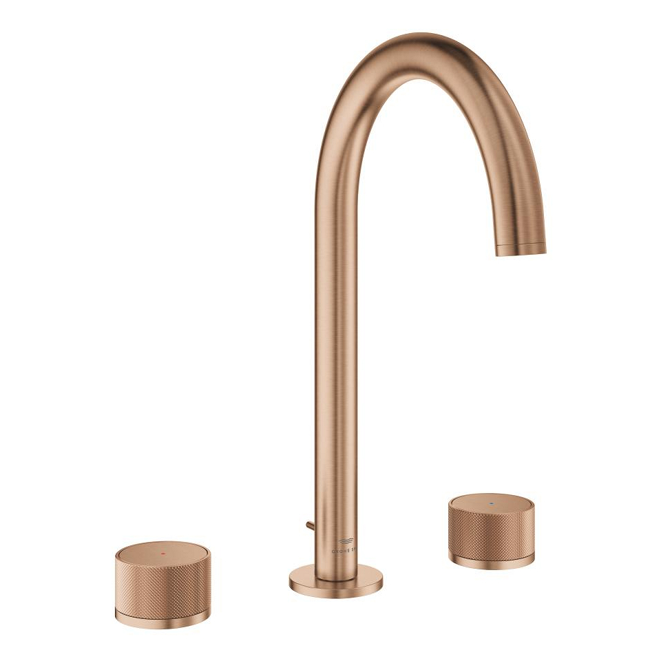 GROHE Atrio Private Collection 3-Loch Waschtischbatterie, 1/2″ L-Size #20595DL0 - warm sunset gebürstet