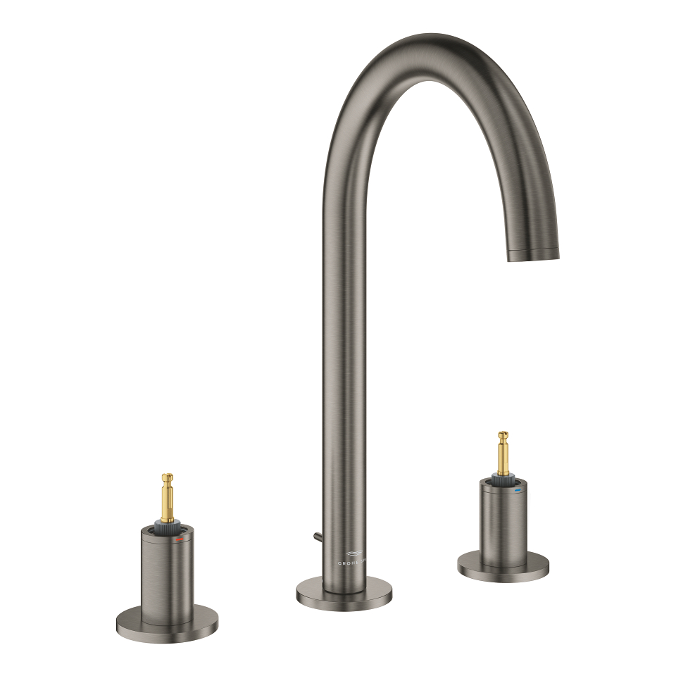 GROHE Atrio Private Collection 3-Loch Waschtischbatterie, 1/2″ L-Size #20593AL0 - hard graphite gebürstet