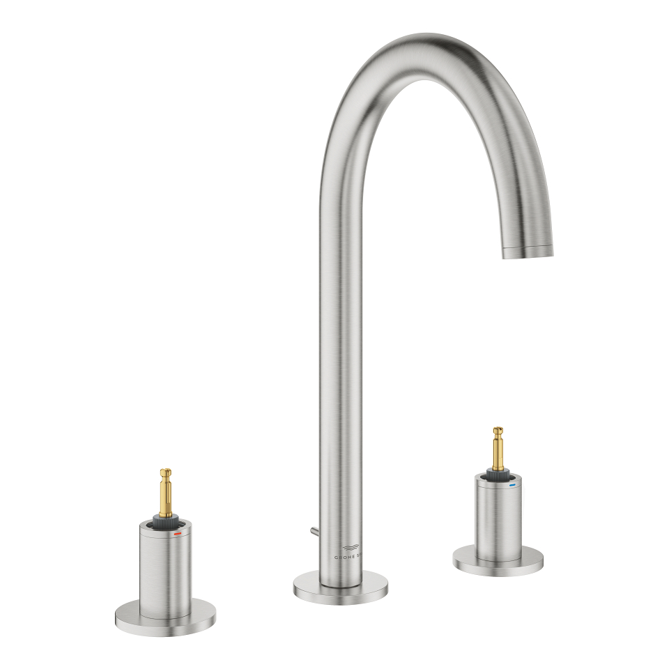 GROHE Atrio Private Collection 3-Loch Waschtischbatterie, 1/2″ L-Size #20593DC0 - supersteel