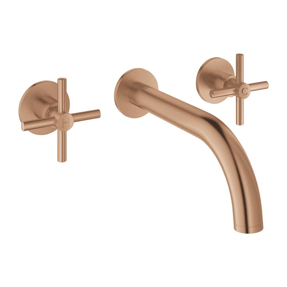 GROHE Atrio 3-Loch-Waschtischbatterie, 1/2″ #20661DL0 - warm sunset gebürstet