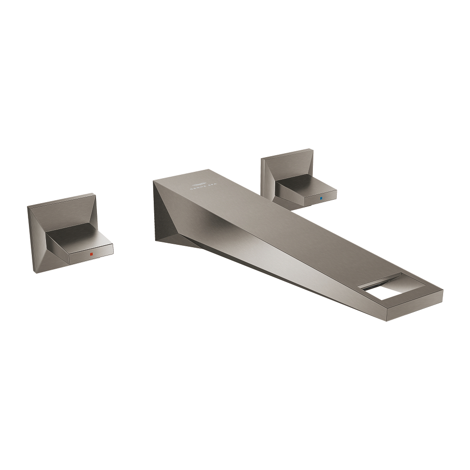 GROHE Allure Brilliant 3-Loch Waschtischbatterie, 1/2″ L-Size #20629AL0 - hard graphite gebürstet
